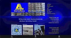 Desktop Screenshot of geruestbau-abraham.de