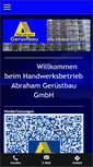 Mobile Screenshot of geruestbau-abraham.de