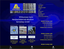 Tablet Screenshot of geruestbau-abraham.de